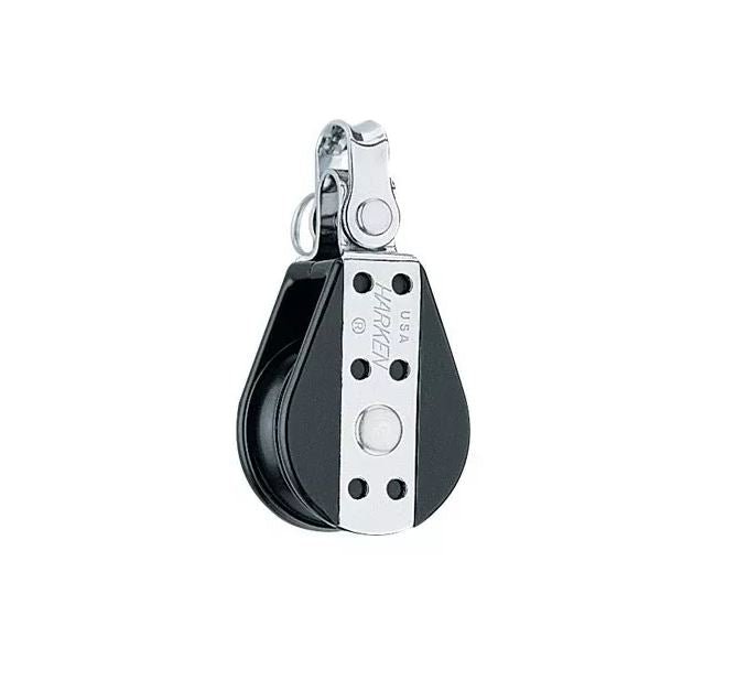 Harken 38mm Big Bullet Block, 1-scheibig, mit Schäkel